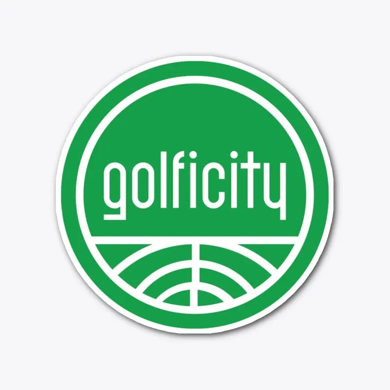 Retro Golficity Sticker (Green)